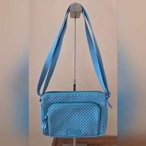 Vera Bradley Quilted Aqua Crossbody Bag
